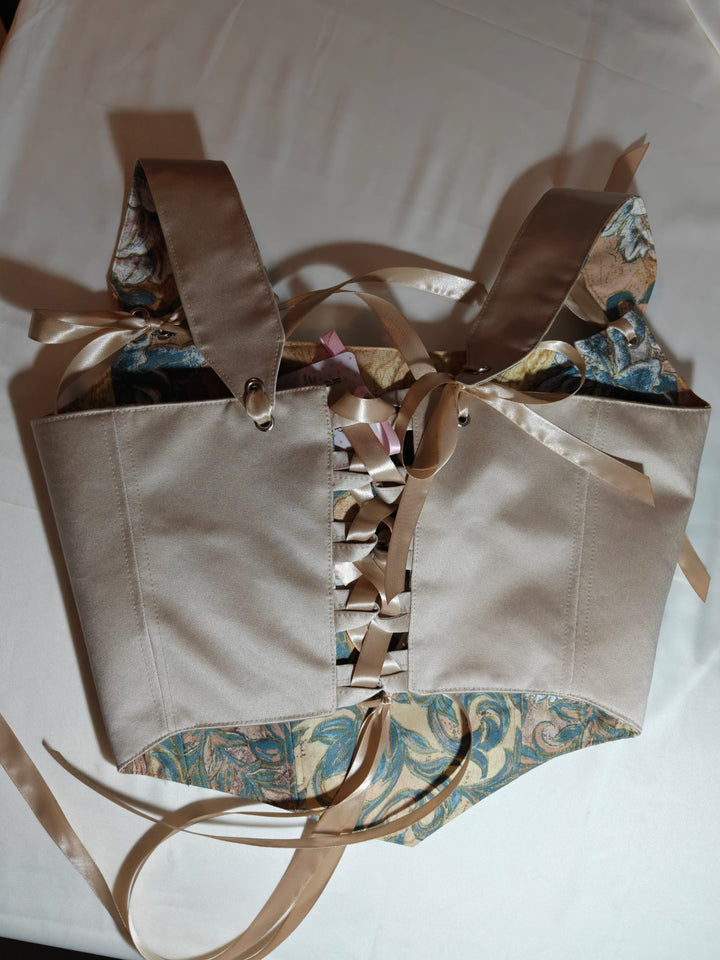 Alma - Removable Straps - Reversible corset Top (Ready for Shipping)