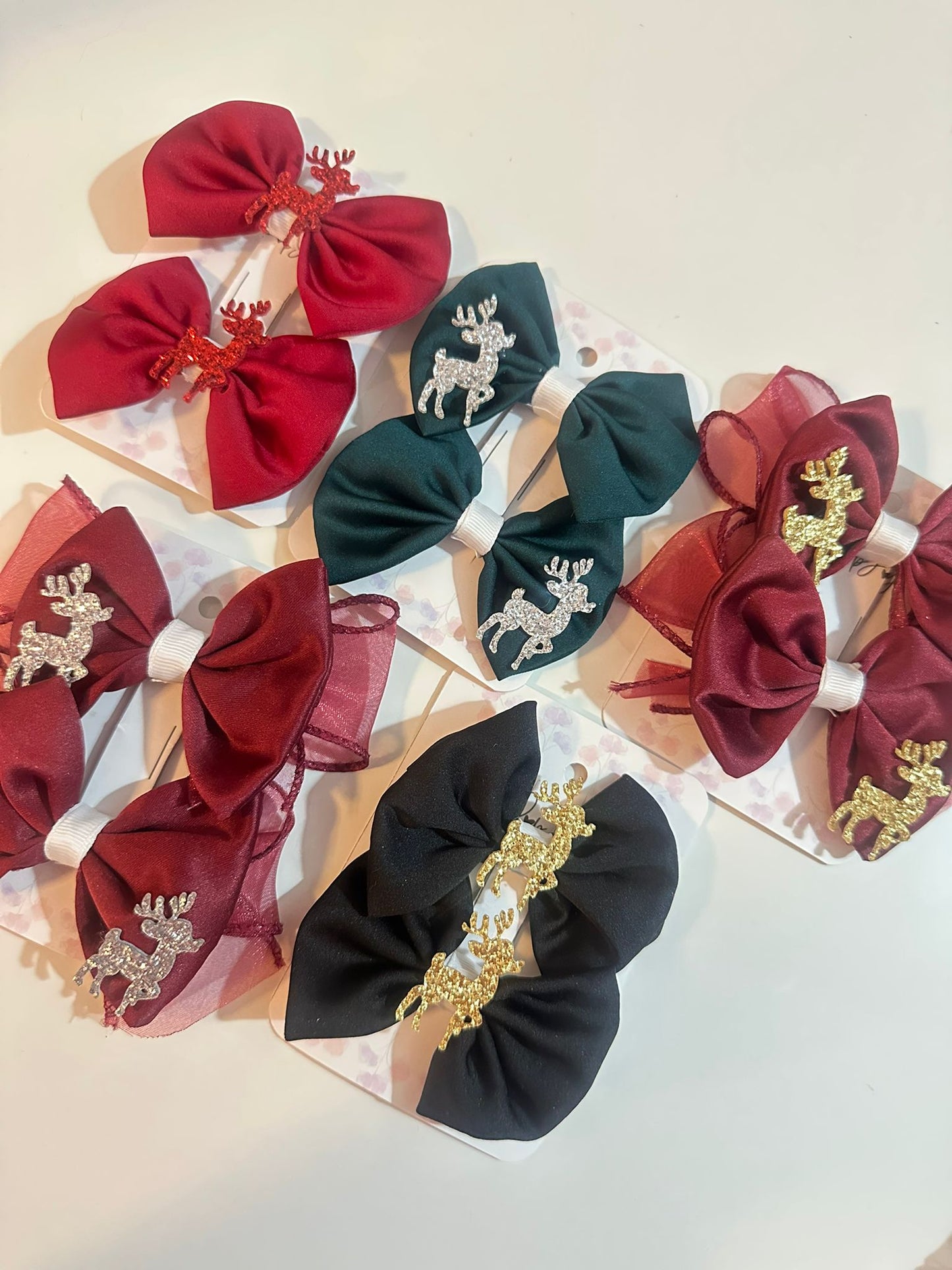 Amelia - Bow Hairclip Pair