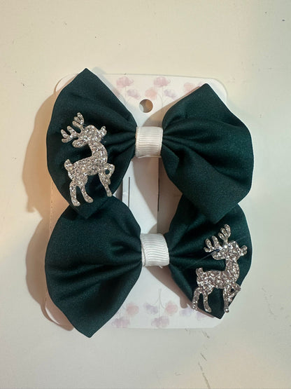 Amelia - Bow Hairclip Pair