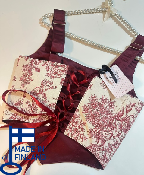 Red Jolie - Reversible Corset Top (Ready-for-Shipping) — view 1