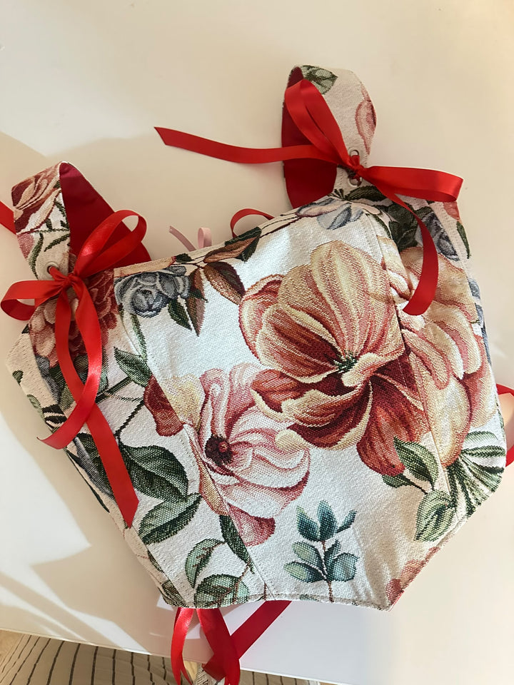 Belgravia - Removable Straps - Reversible corset Top (Made to Order)