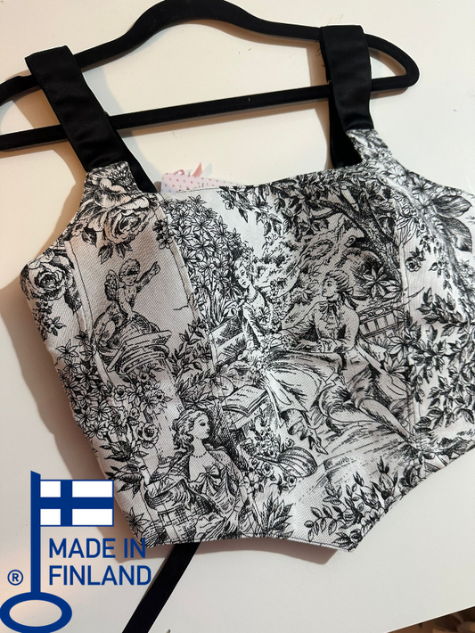 Black Jolie - Reversible Corset Top (Made-to-Order)