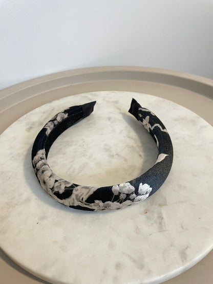 Black & White Velvet Headband