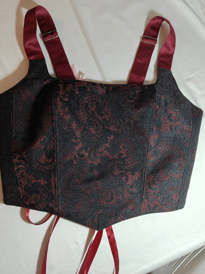 Crimson - Reversible Corset Top (Ready for Shipping)
