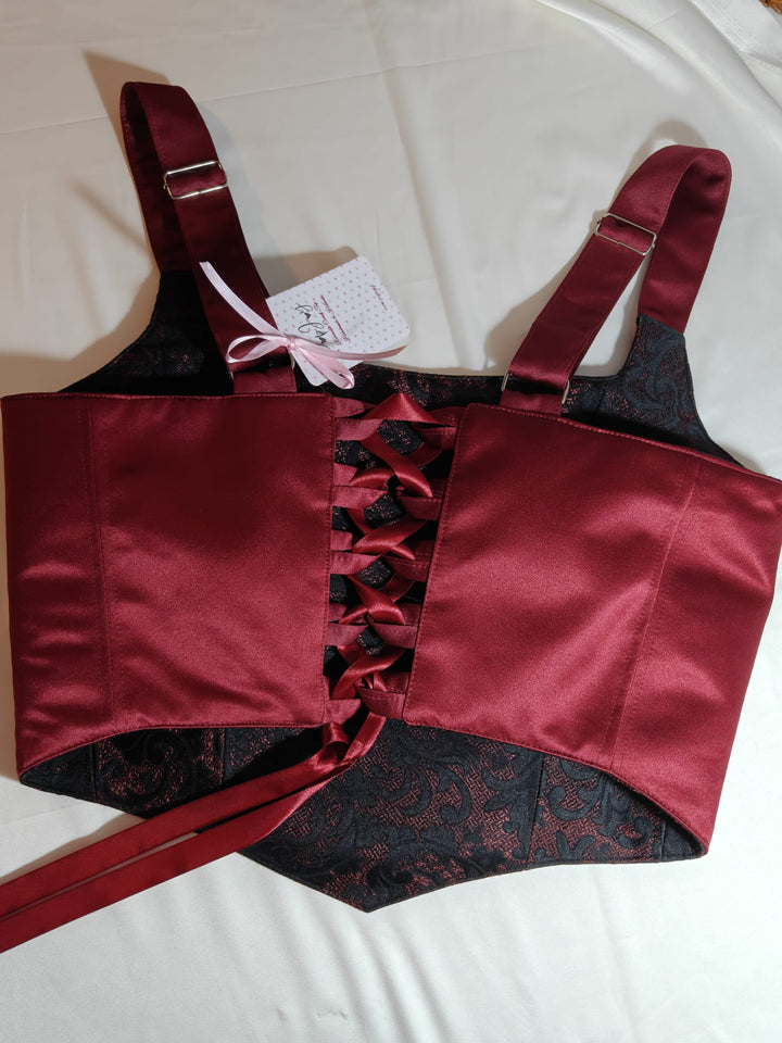 Crimson - Reversible Corset Top (Ready for Shipping)
