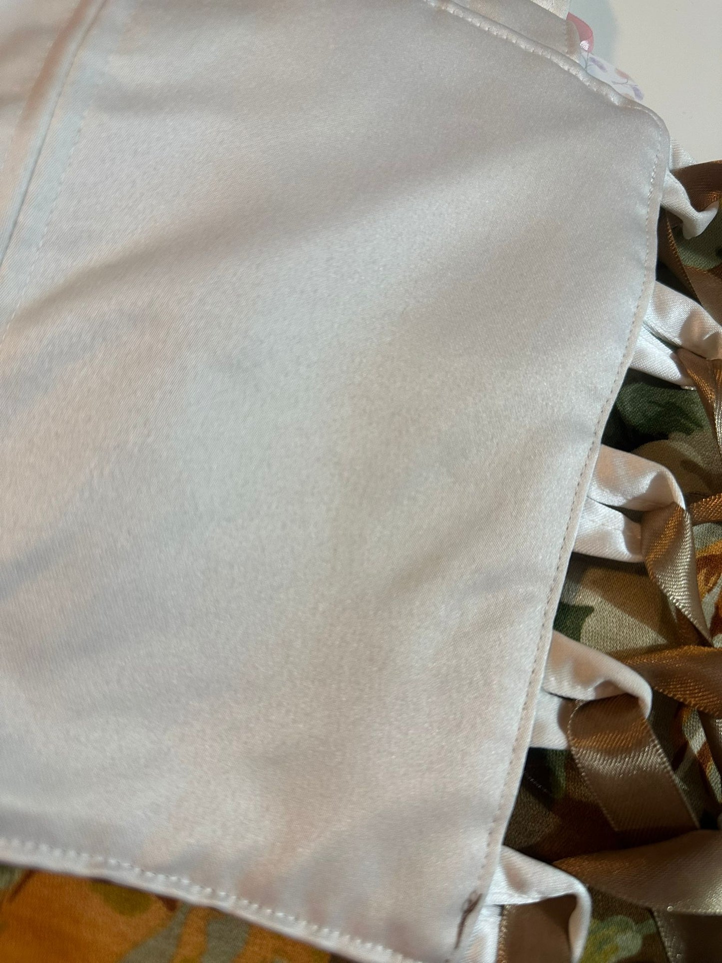 Floral & White - Reversible Corset Top - Sample Sale - XL-XXL