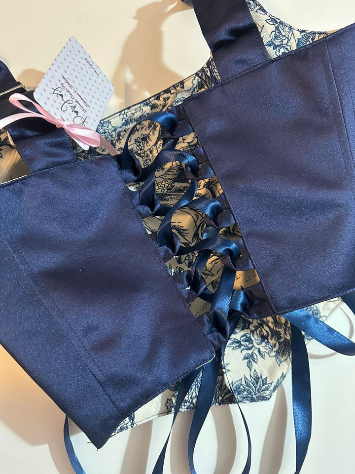 Blue Jolie - Reversible Corset Top (Made-to-Order)