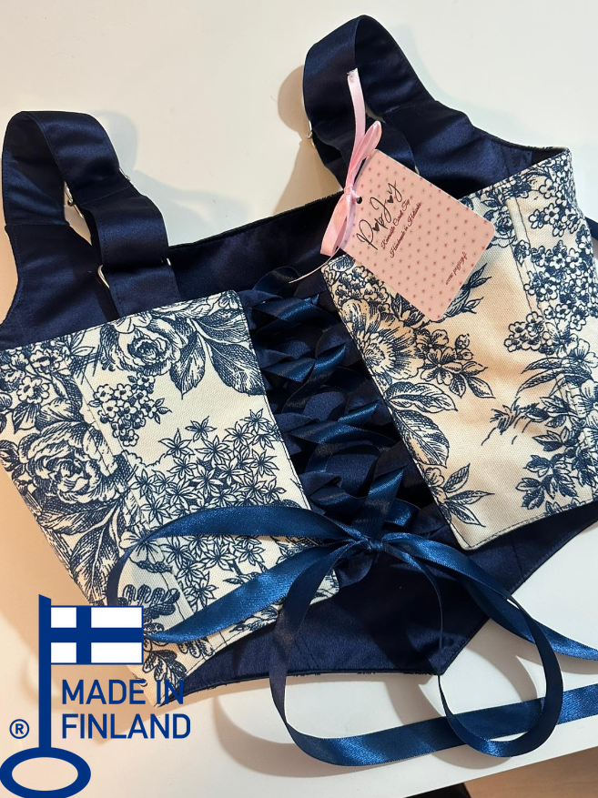 Blue Jolie - Reversible Corset Top (Made-to-Order)