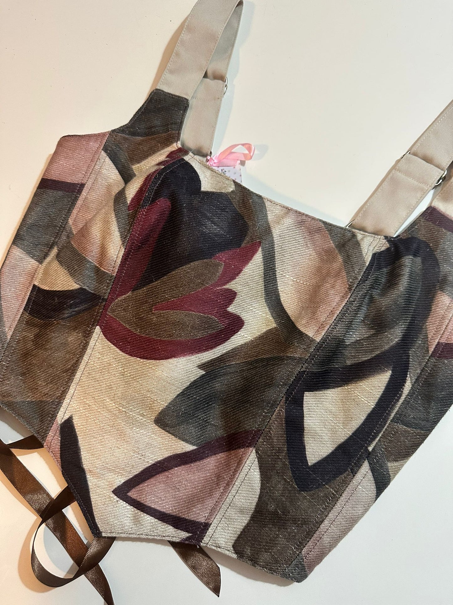 Light Cream - Reversible Corset Top - Sample Sale - S-M