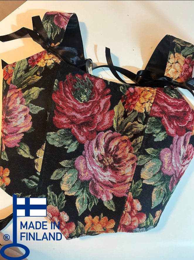 Malefic - Removable Straps - Reversible Corset Top (Made-to-Order)