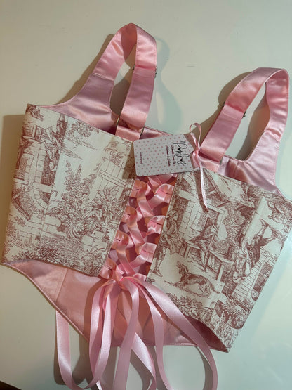 Pink Jolie - Reversible Corset Top (Made-to-Order)