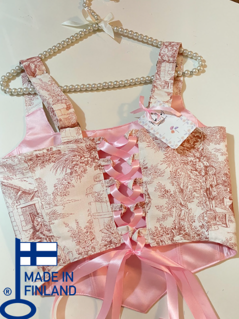 Pink Jolie - Reversible Corset Top (Made-to-Order)