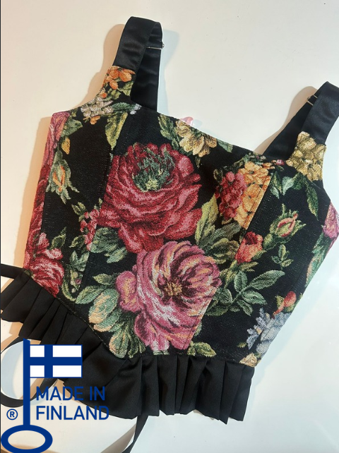 Ruffled Malefic - Reversible Corset Top (Ready-for-Shipping)