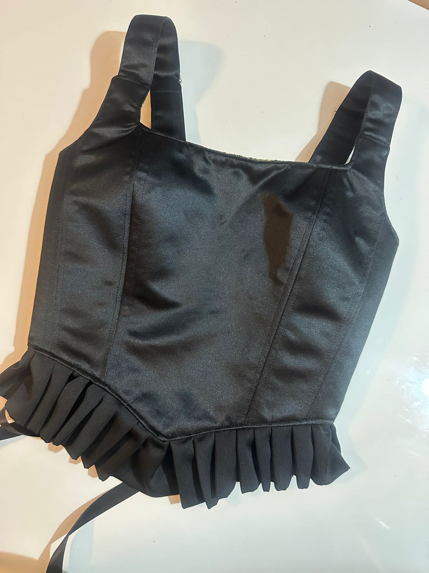 Ruffled Malefic - Reversible Corset Top (Ready-for-Shipping)
