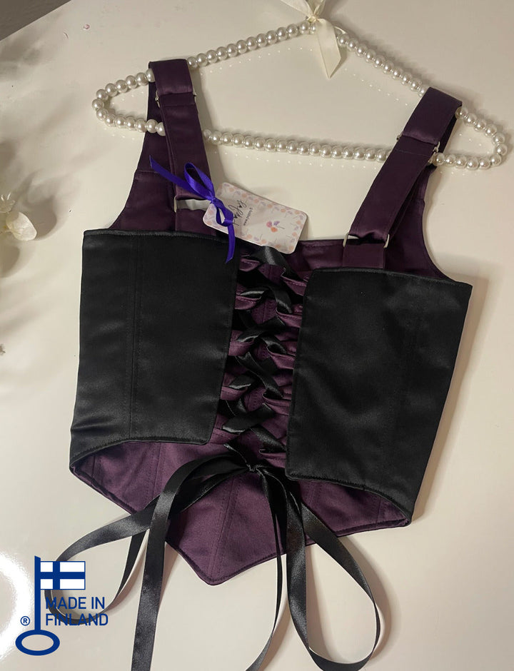 Amethysta - Reversible Corset Top - (Ready for Shipping) — made in Finland — view 2
