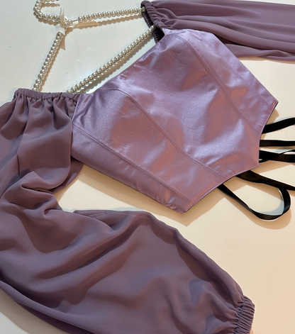 Loli - Reversible Corset Top - Long Sleeves (Made-to-Order)