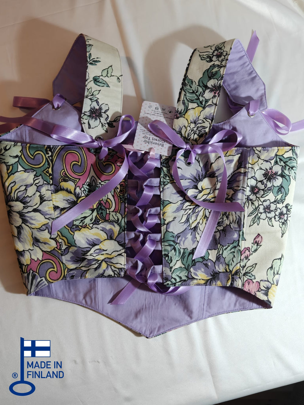 Sireli - Removable Straps - Reversible corset Top (Made to Order) — made in Finland — view 2