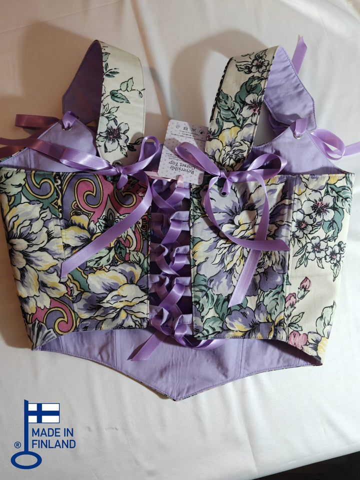 Sireli - Removable Straps - Reversible corset Top (Made to Order) — made in Finland — view 2
