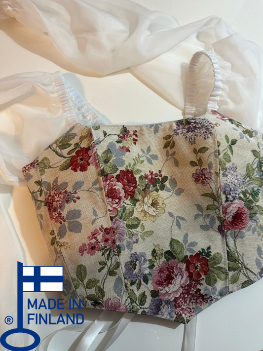 Sky - Reversible Corset Top - Long Sleeves (Made-to-Order)