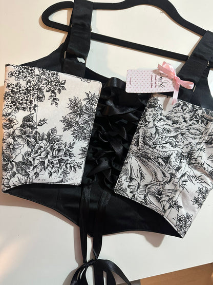 Black Jolie - Reversible Corset Top (Made-to-Order)