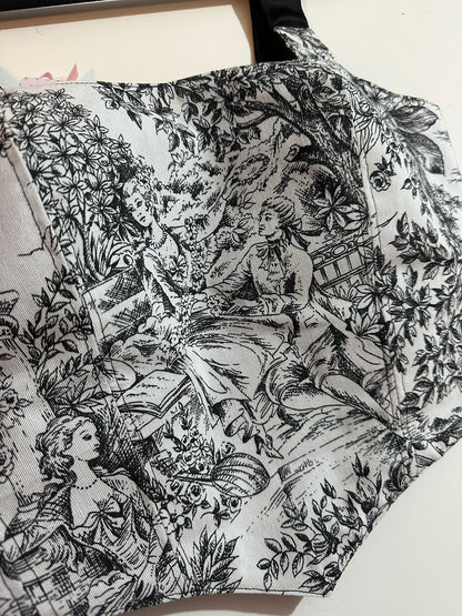 Black Jolie - Reversible Corset Top (Made-to-Order)