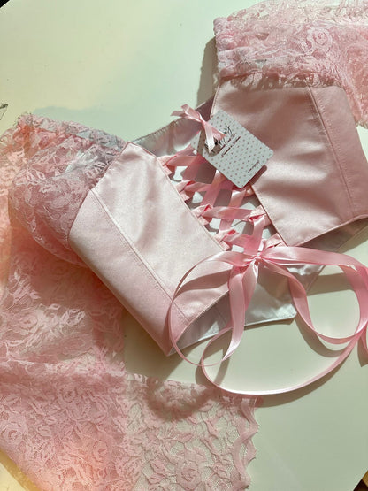 Diana - Reversible Corset Top - Long Sleeves (Made-to-Order)