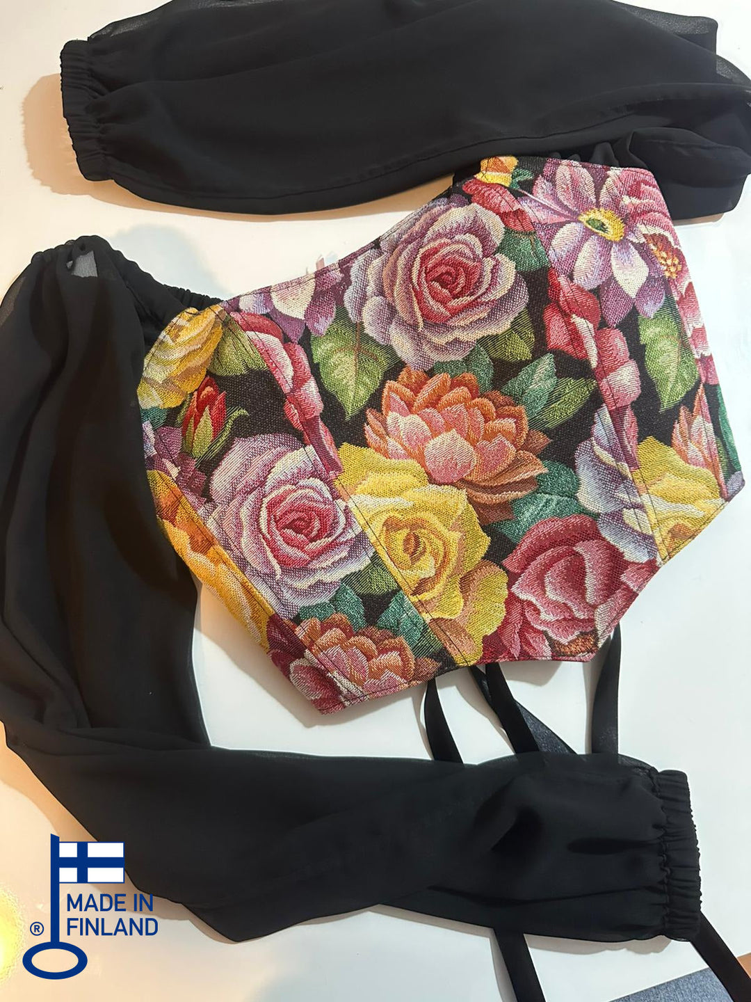 Carnation - Reversible Corset Top - Long Sleeves (Ready-for-Shipping) — view 3