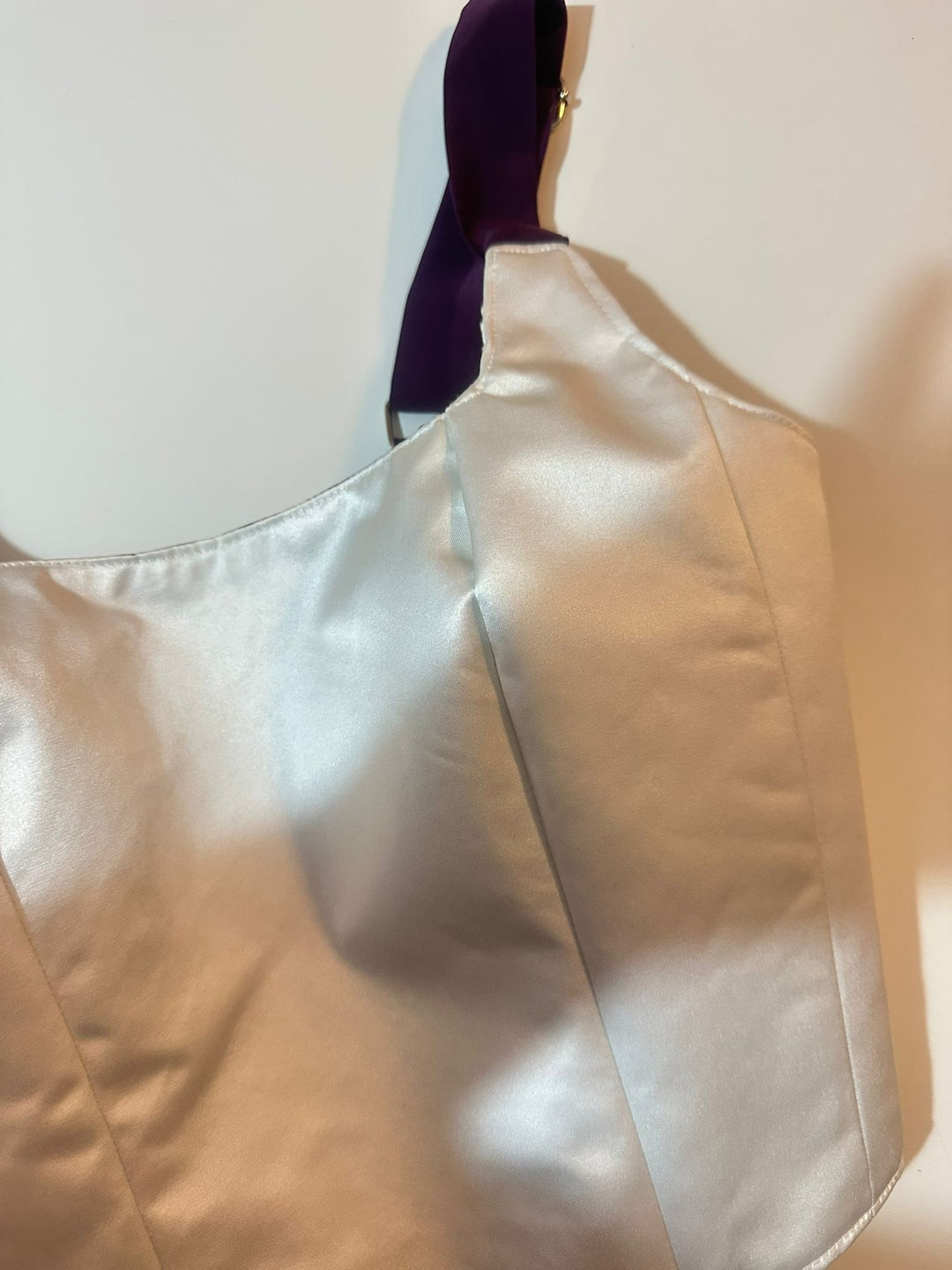 White &amp; Purple - Reversible Corset Top - Sample Sale - S-M
