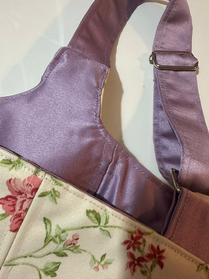 Beige & Purple - Reversible Corset Top - Sample Sale - XL-XXL