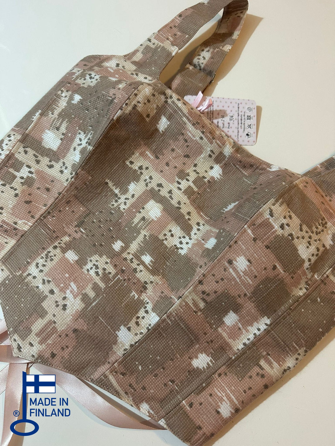 Abstract &amp; Dusk Pink - Reversible Corset Top - Sample Sale — made in Finland — view 4