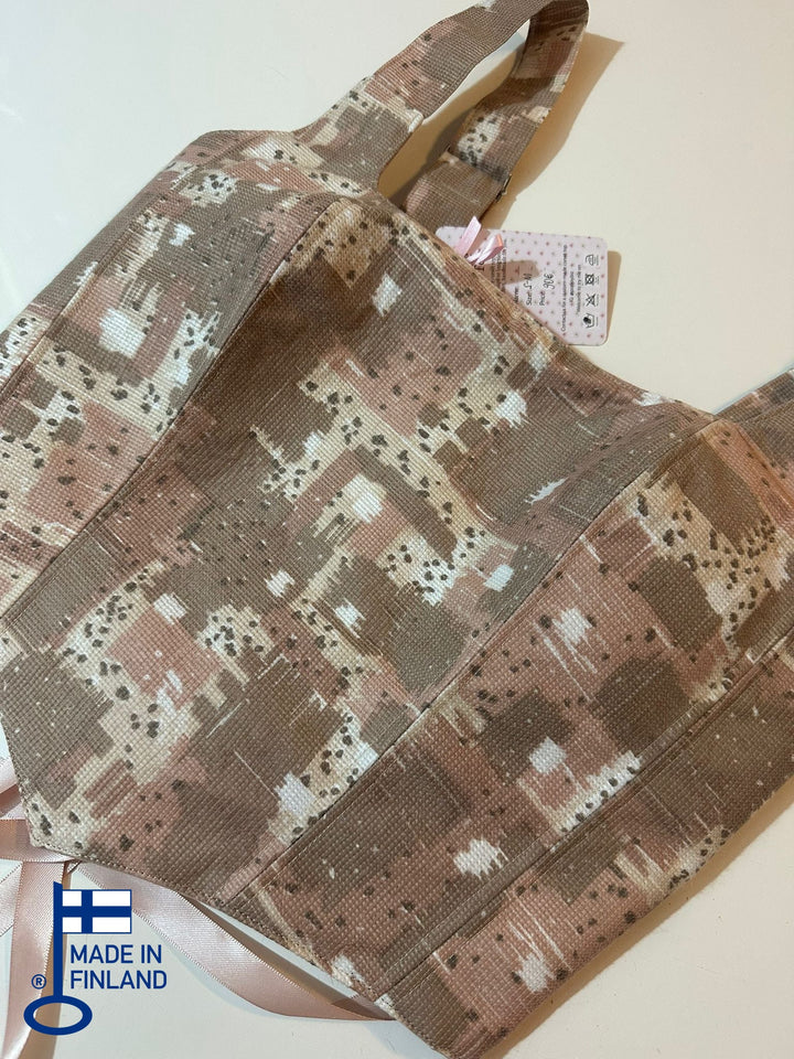 Abstract &amp; Dusk Pink - Reversible Corset Top - Sample Sale — made in Finland — view 4