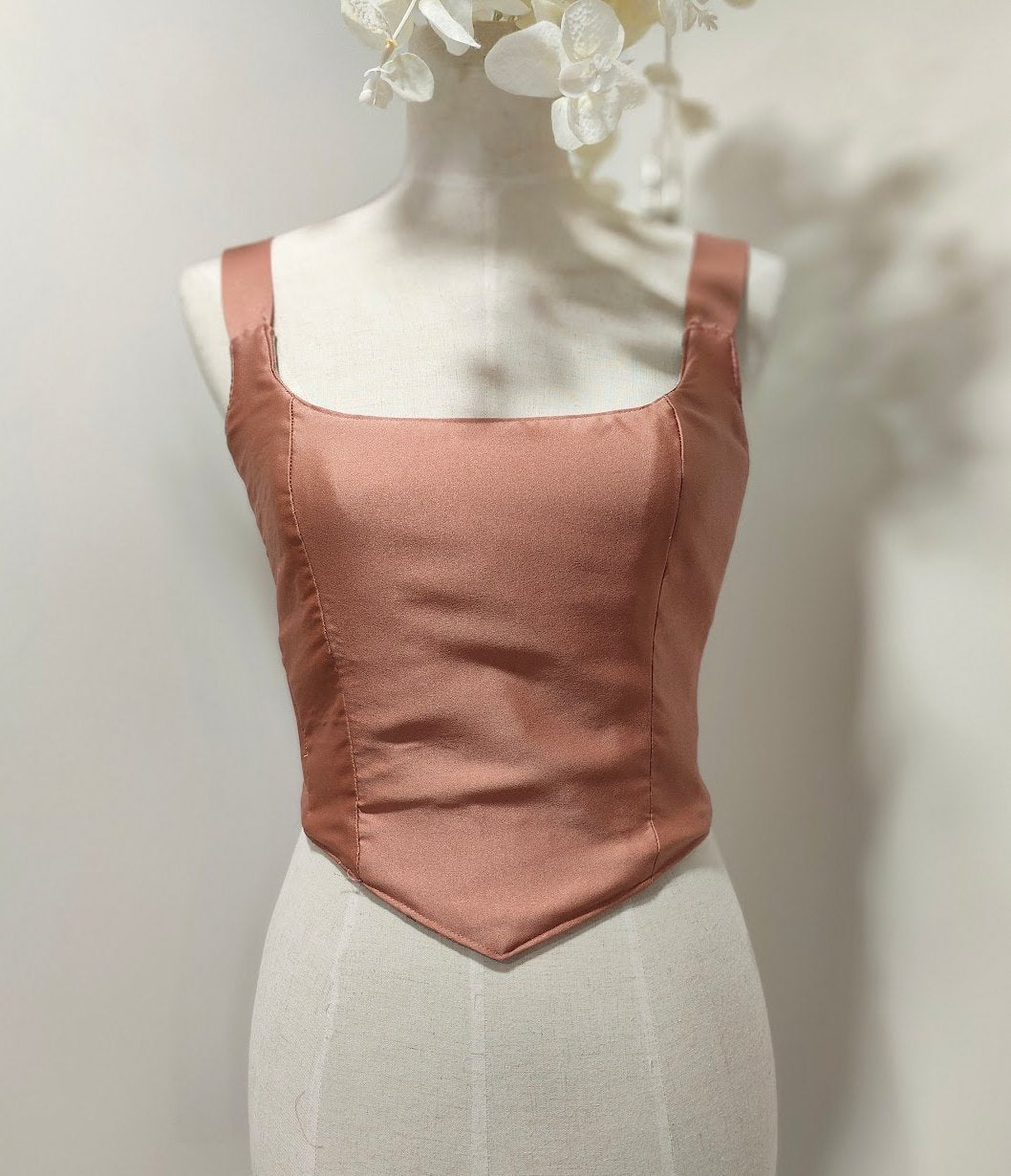 Aitana - Reversible Corset Top (No more fabric — reversible corset top handmade in Helsinki by PopJoy
