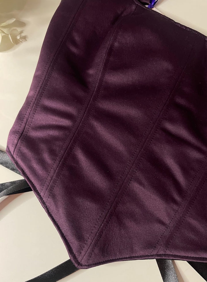 Amethysta - Reversible Corset Top — reversible corset top handmade in Helsinki by PopJoy