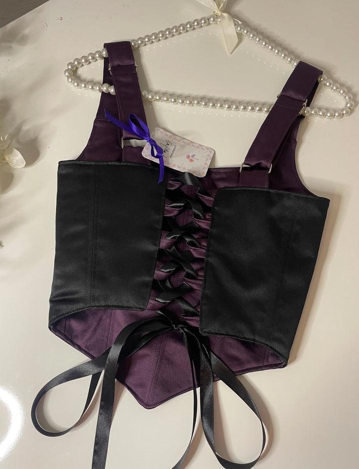 Amethysta - Reversible Corset Top — reversible corset top handmade in Helsinki by PopJoy