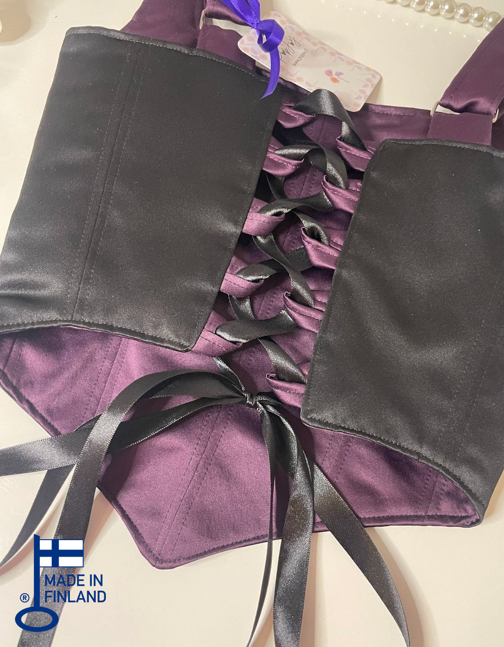 Amethysta - Reversible Corset Top (Made-to-Order) — made in Finland — view 3