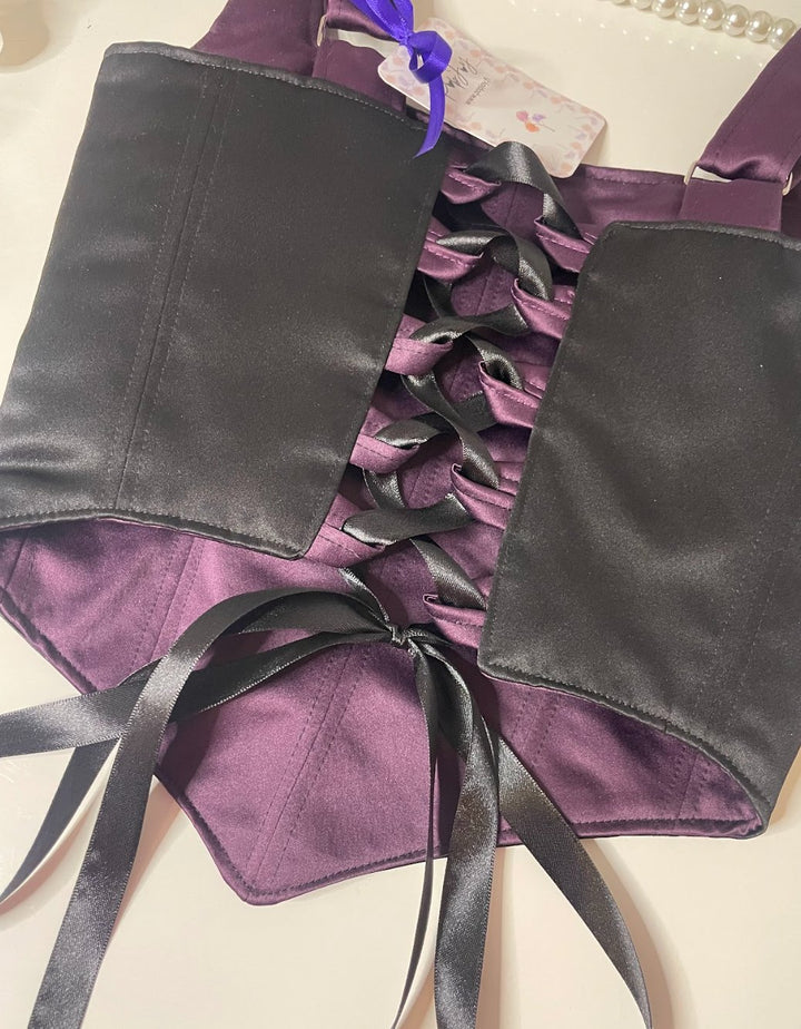 Amethysta - Reversible Corset Top — reversible corset top handmade in Helsinki by PopJoy