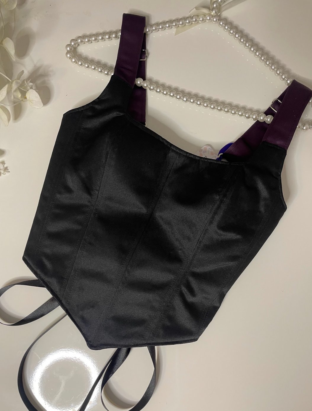 Amethysta - Reversible Corset Top — reversible corset top handmade in Helsinki by PopJoy
