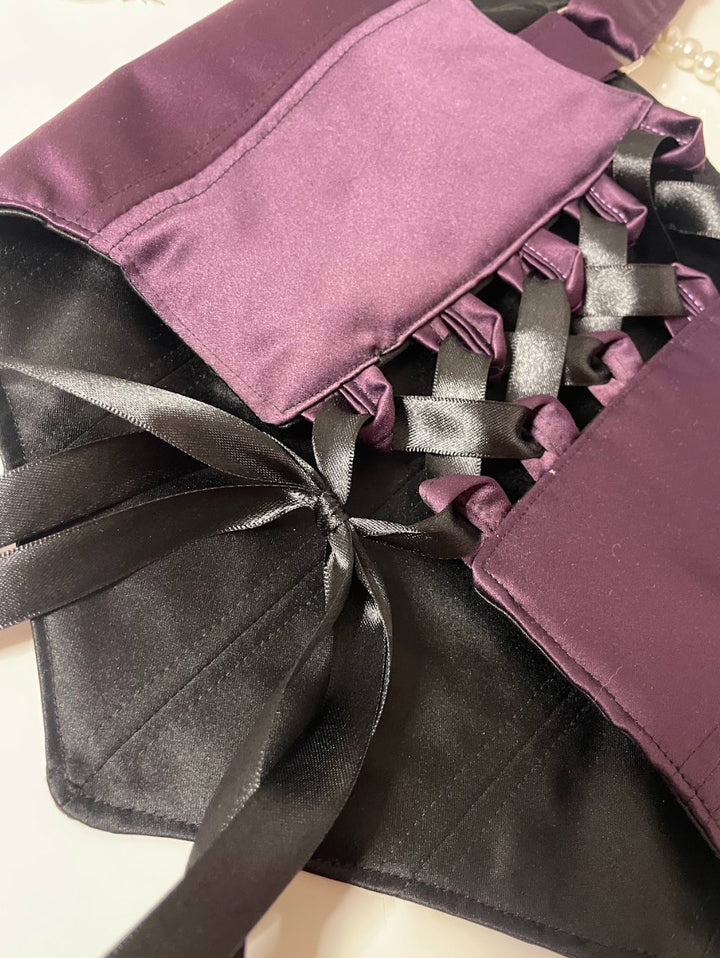 Amethysta - Reversible Corset Top — reversible corset top handmade in Helsinki by PopJoy