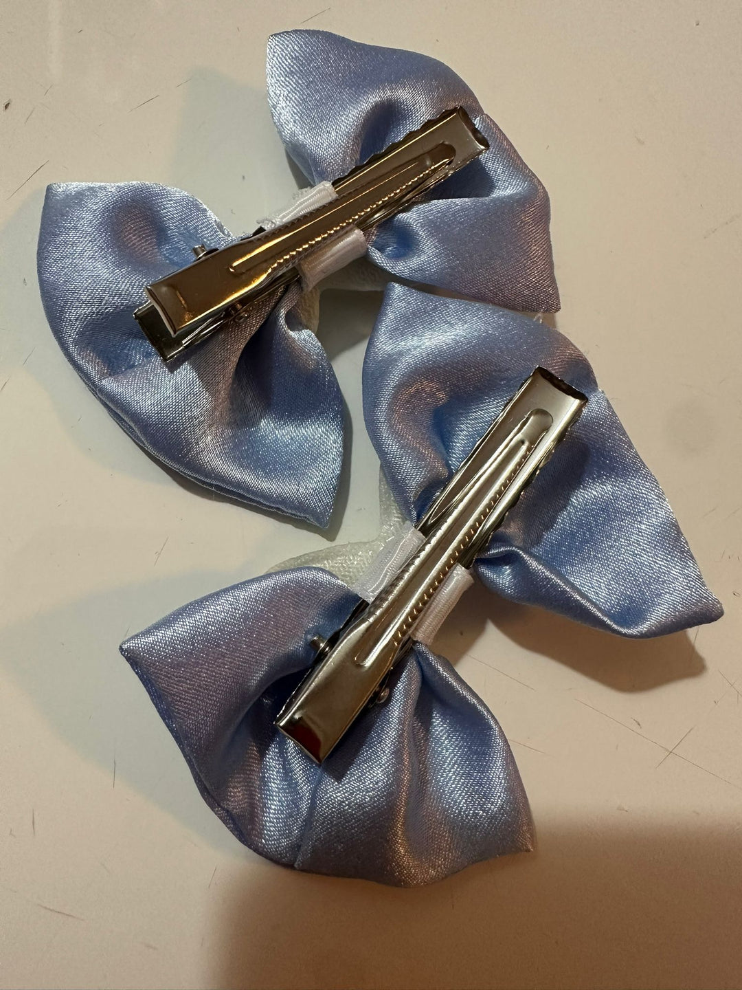 Blue Set - Pair Bow Clip — handmade hair accessory by PopJoy, Helsinki