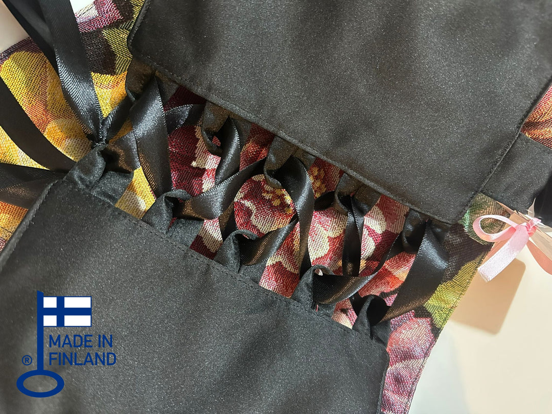 Black Carnation - Reversible Corset Top (Made-to-Order) — made in Finland — view 3