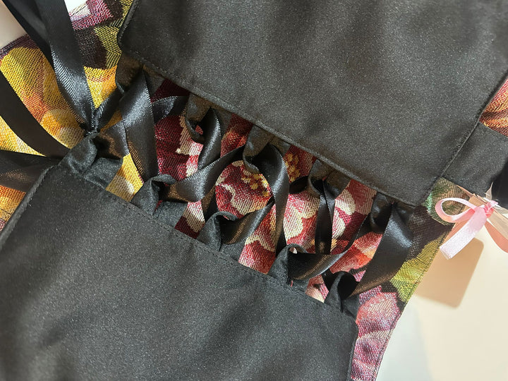 Black Carnation - Reversible Corset Top — reversible corset top handmade in Helsinki by PopJoy