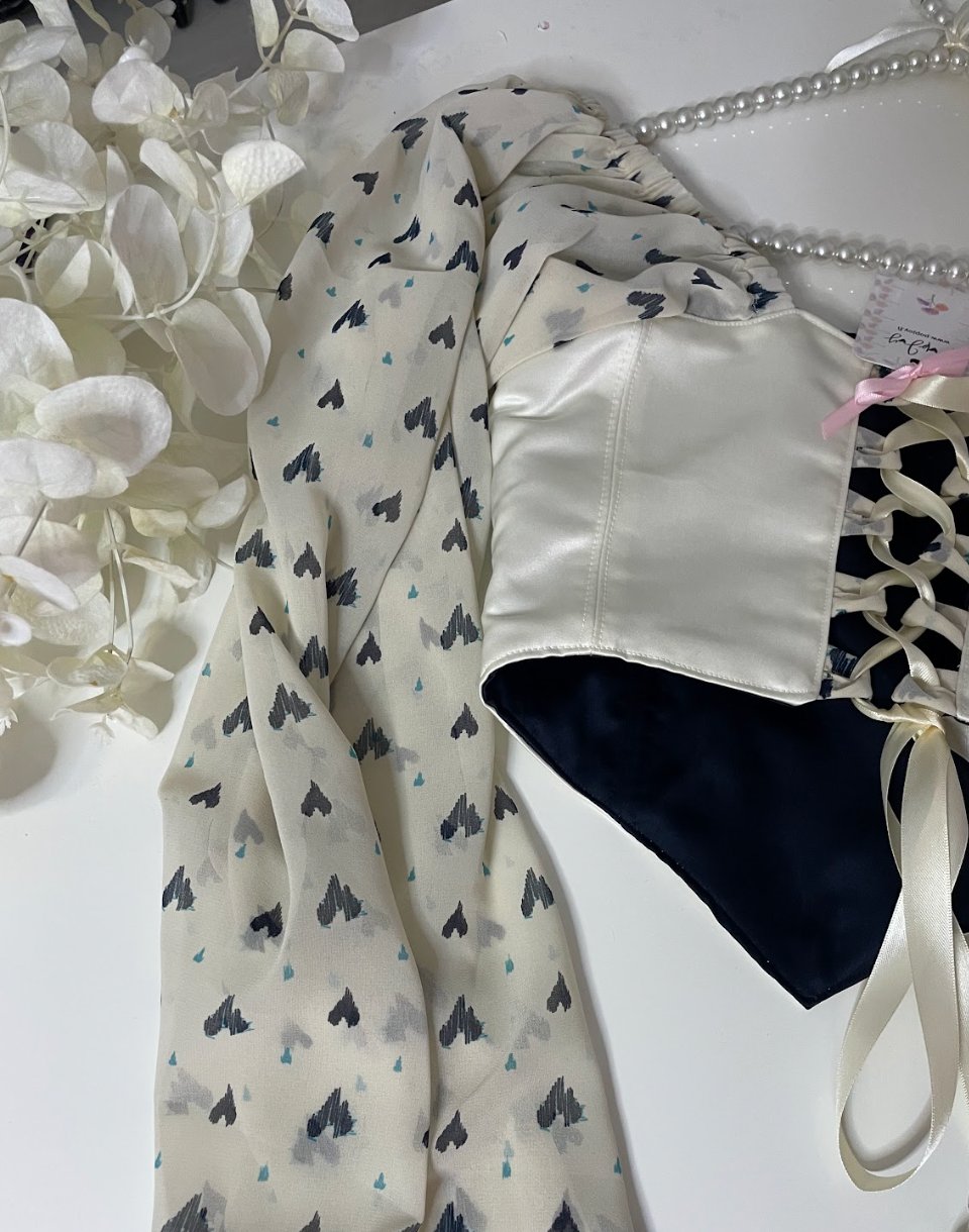 Claire - Reversible Corset Top — reversible corset top handmade in Helsinki by PopJoy