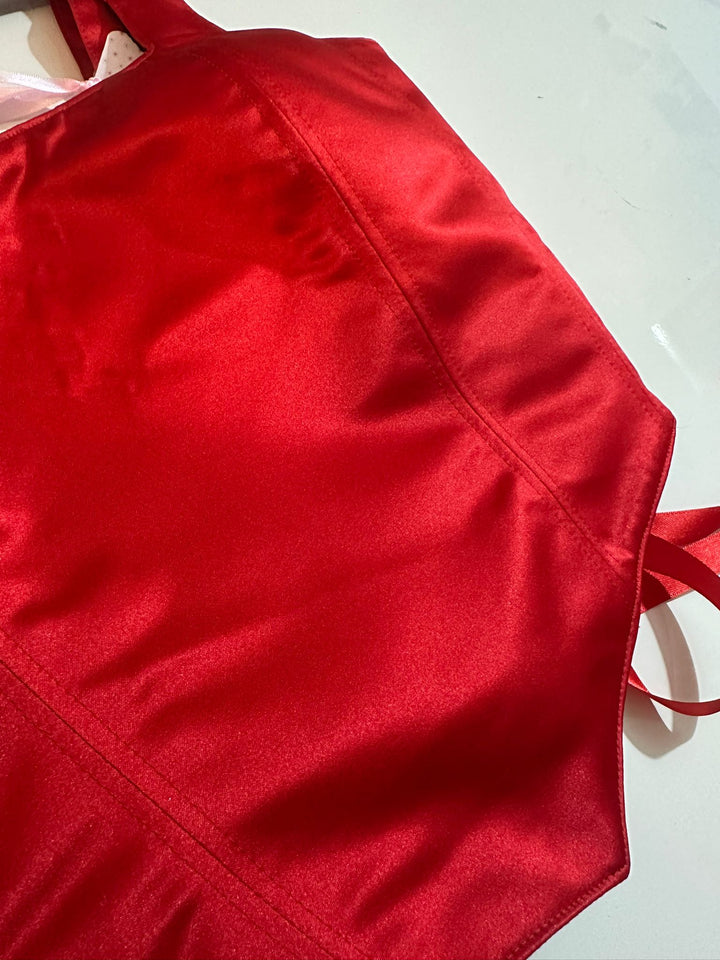 Crimson - Reversible Corset Top — reversible corset top handmade in Helsinki by PopJoy