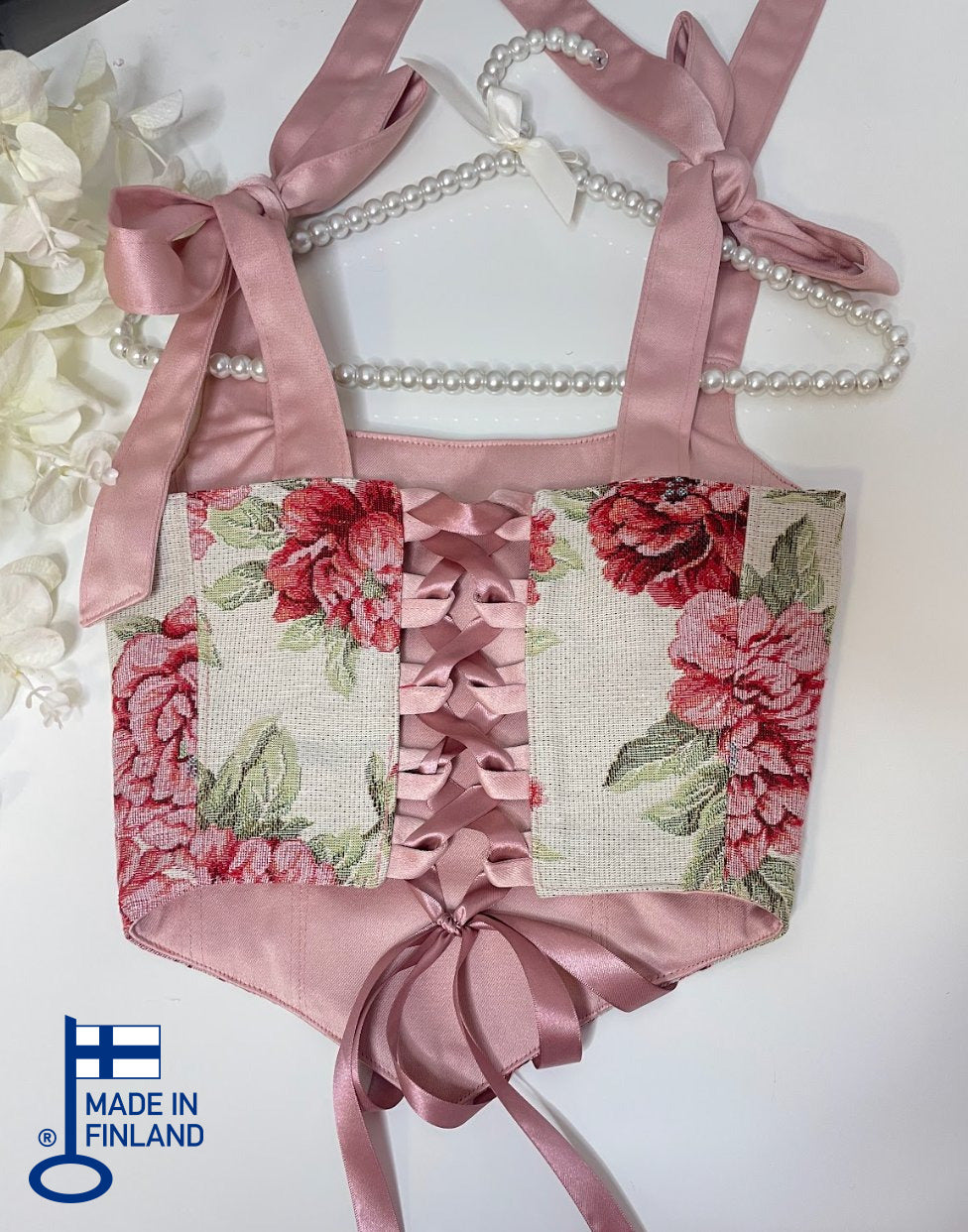 Eleonor - Reversible Corset Top (No more fabric) — made in Finland — view 3