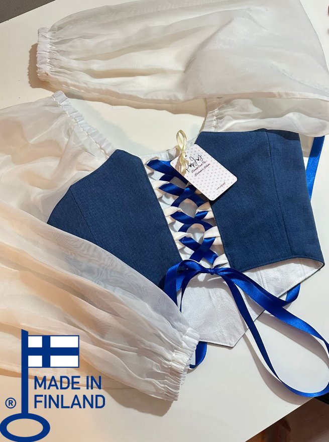 Elwing - Reversible Corset Top — reversible corset top handmade in Helsinki by PopJoy