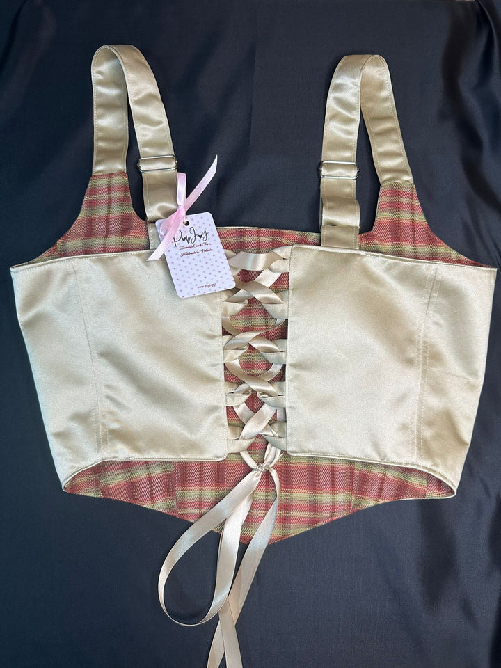 Ethuil - Reversible Corset Top L - XL — reversible corset top handmade in Helsinki by PopJoy