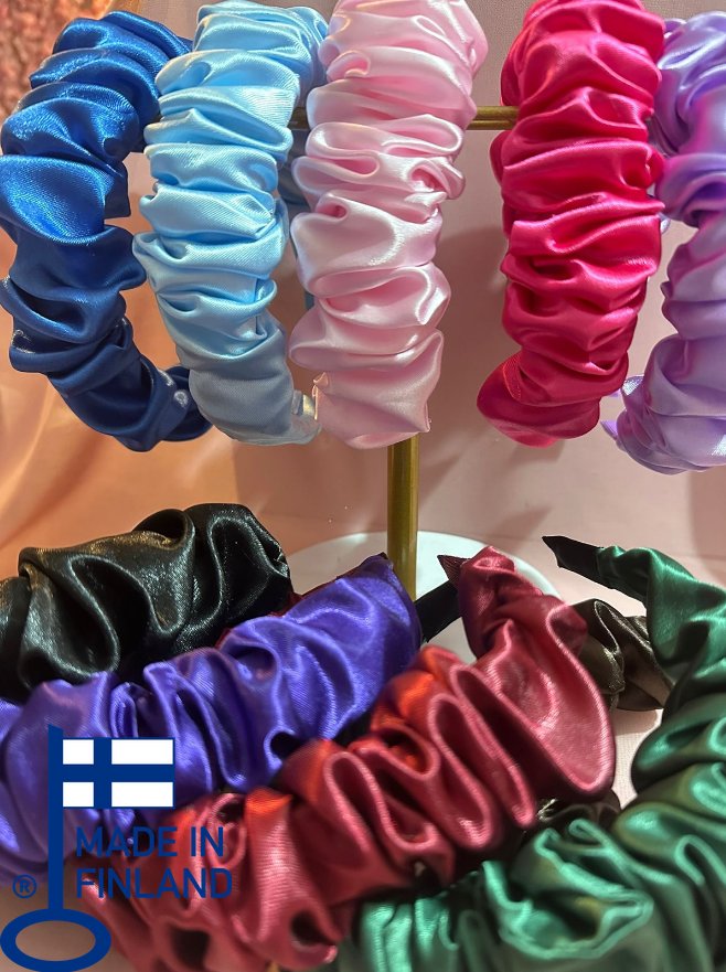 Frederika - Thick Scrunchy Headband — handmade hair accessory by PopJoy, Helsinki