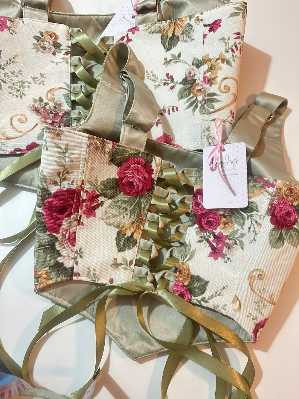 Galadriel - Reversible Corset Top — reversible corset top handmade in Helsinki by PopJoy