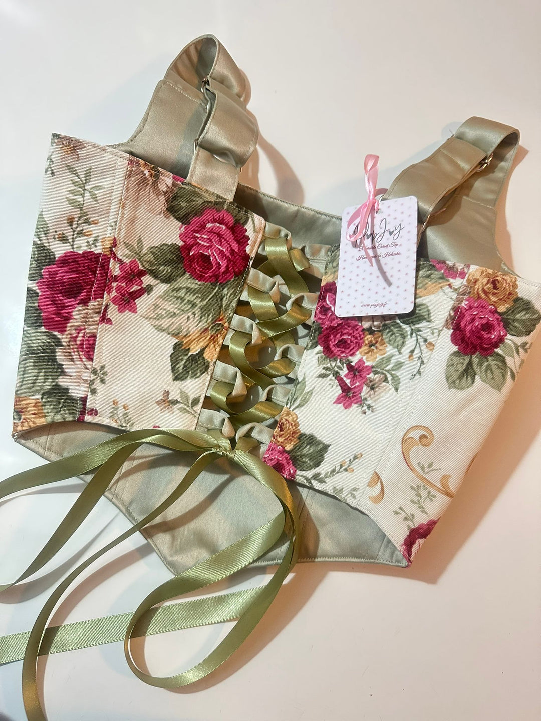 Galadriel - Reversible Corset Top — reversible corset top handmade in Helsinki by PopJoy
