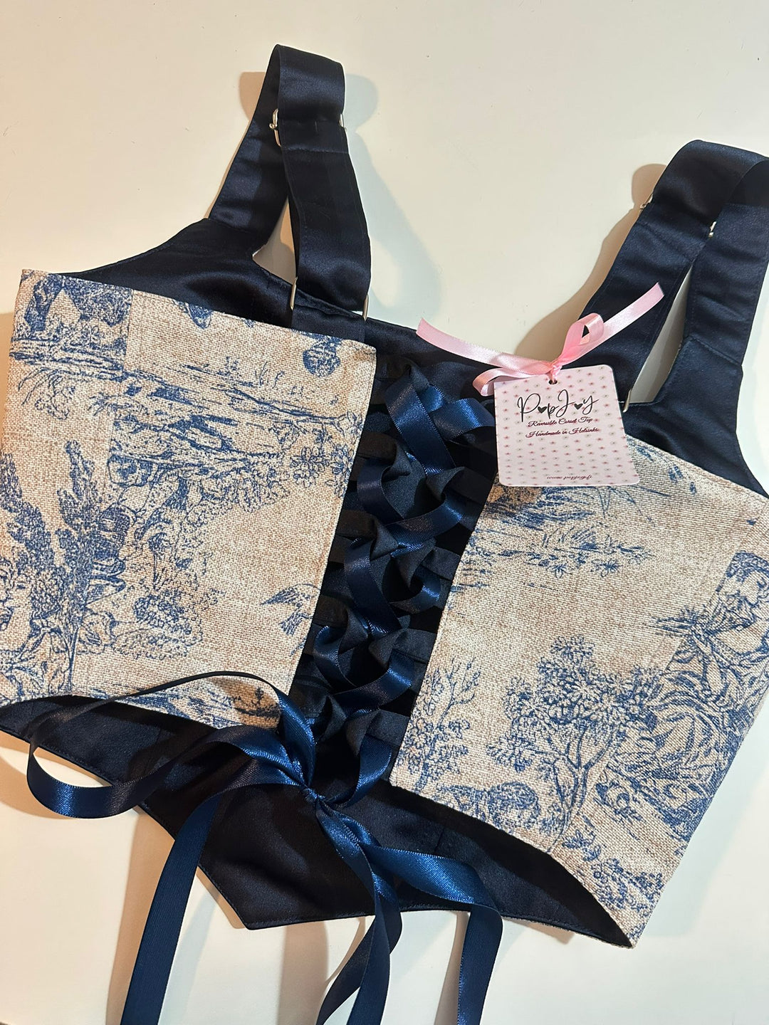 Helluin - Reversible Corset Top — reversible corset top handmade in Helsinki by PopJoy